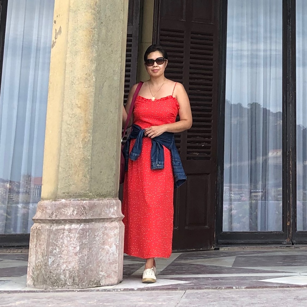 Lush Red Floral Maxi Dress